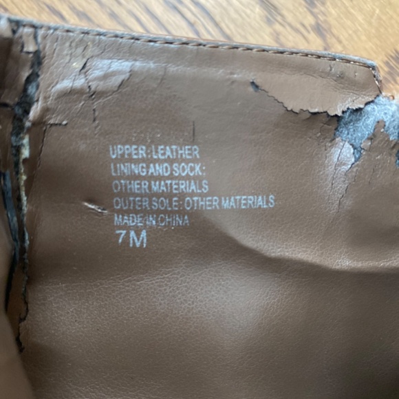 Banana Republic Leather Brown Booties Size 7 Zip Up - Picture 13 of 14